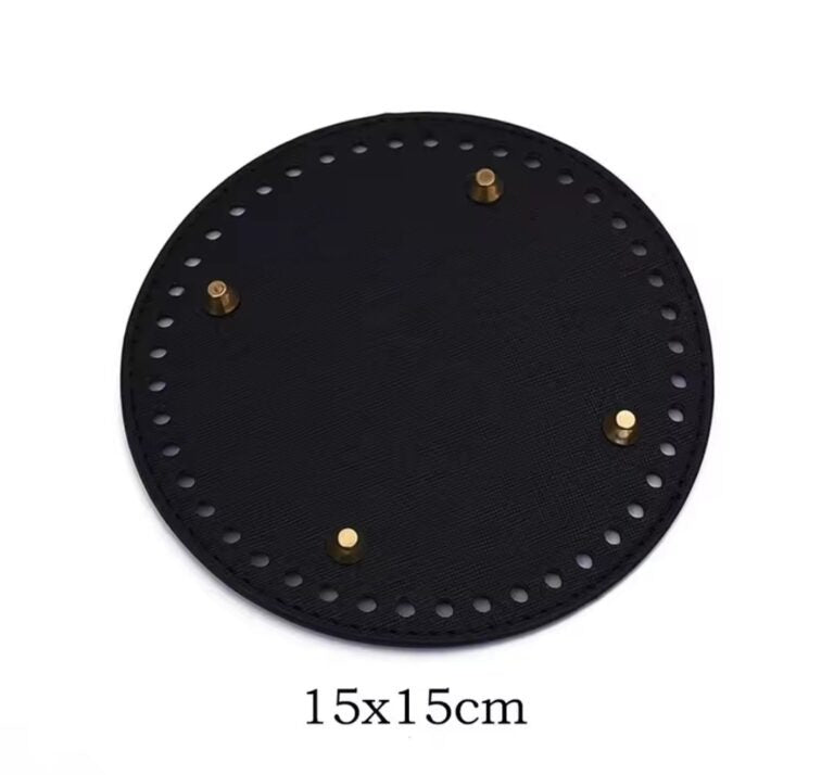 DIY Round Leather Bag Base