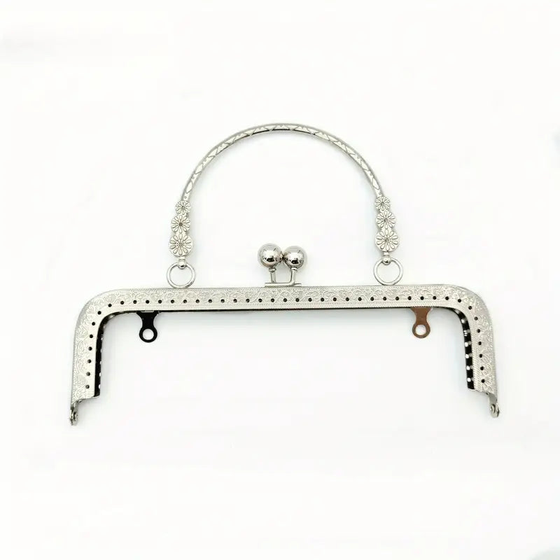 Metal Wallet Frame with Kiss Lock & Handle