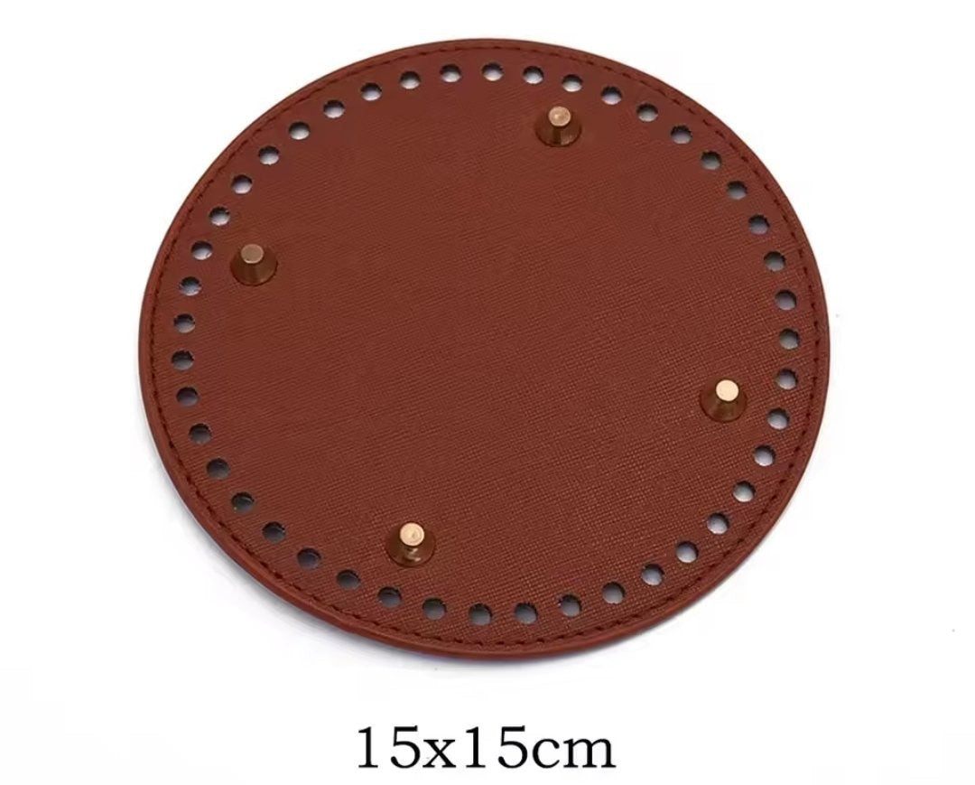 DIY Round Leather Bag Base
