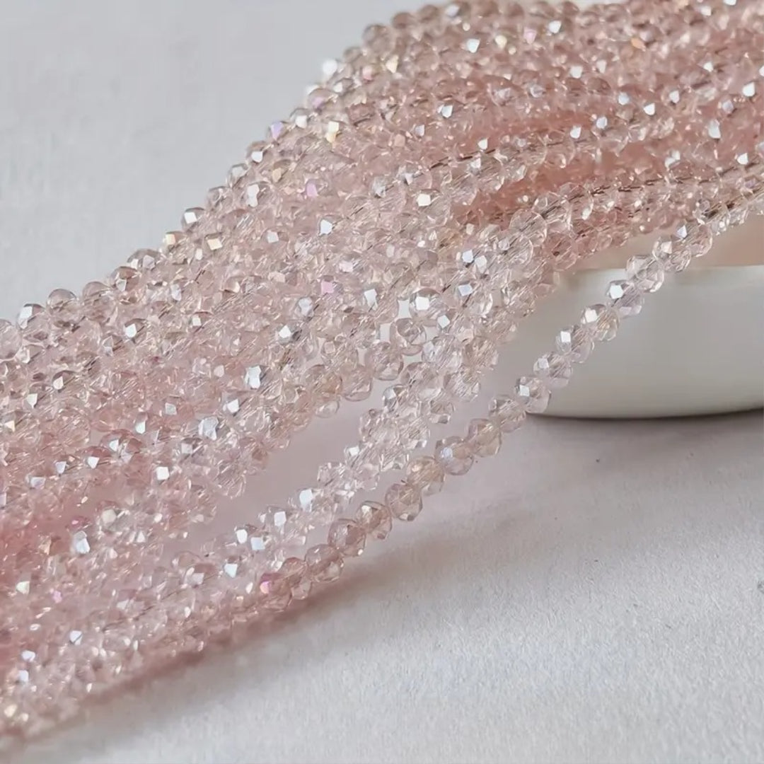 High-Quality Glass Crystal AB Flat Shaped Loose Beads for DIY Handmade Accessories