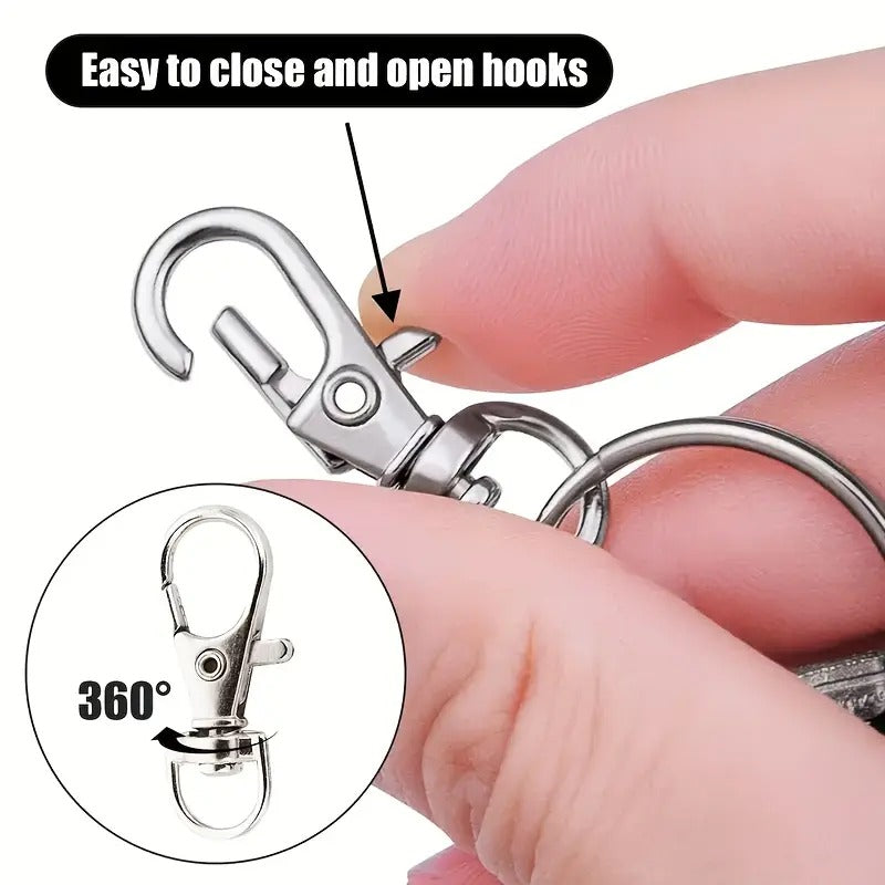 Oval-shaped Lobster Clasp-  4 pieces
