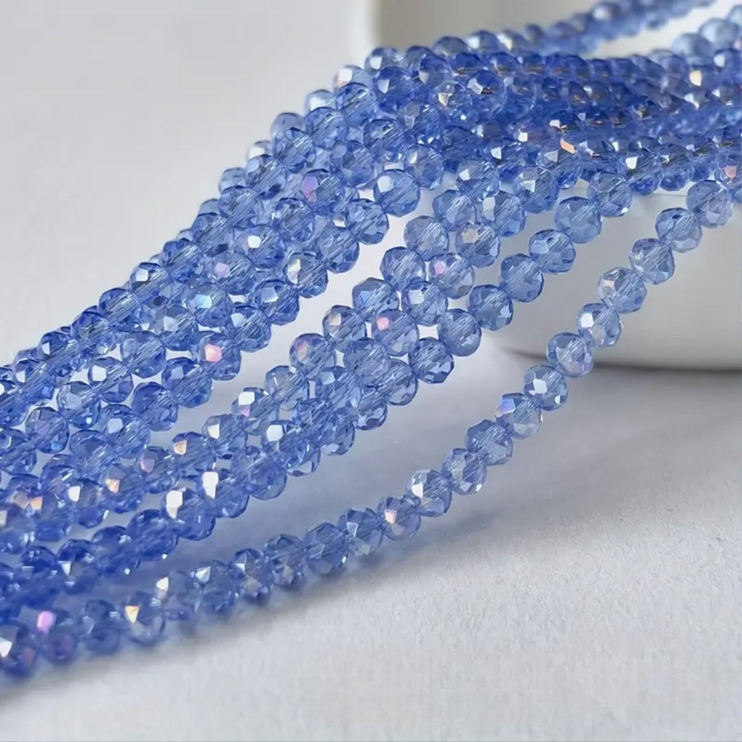 High-Quality Glass Crystal AB Flat Shaped Loose Beads for DIY Handmade Accessories