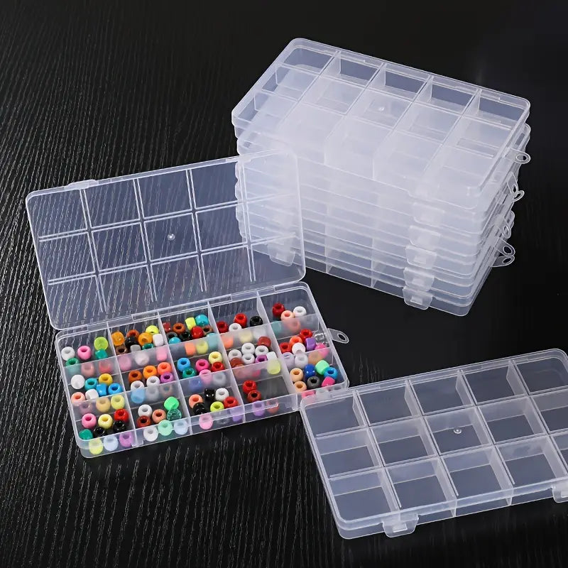 15 Grid Transparent Plastic Storage Box