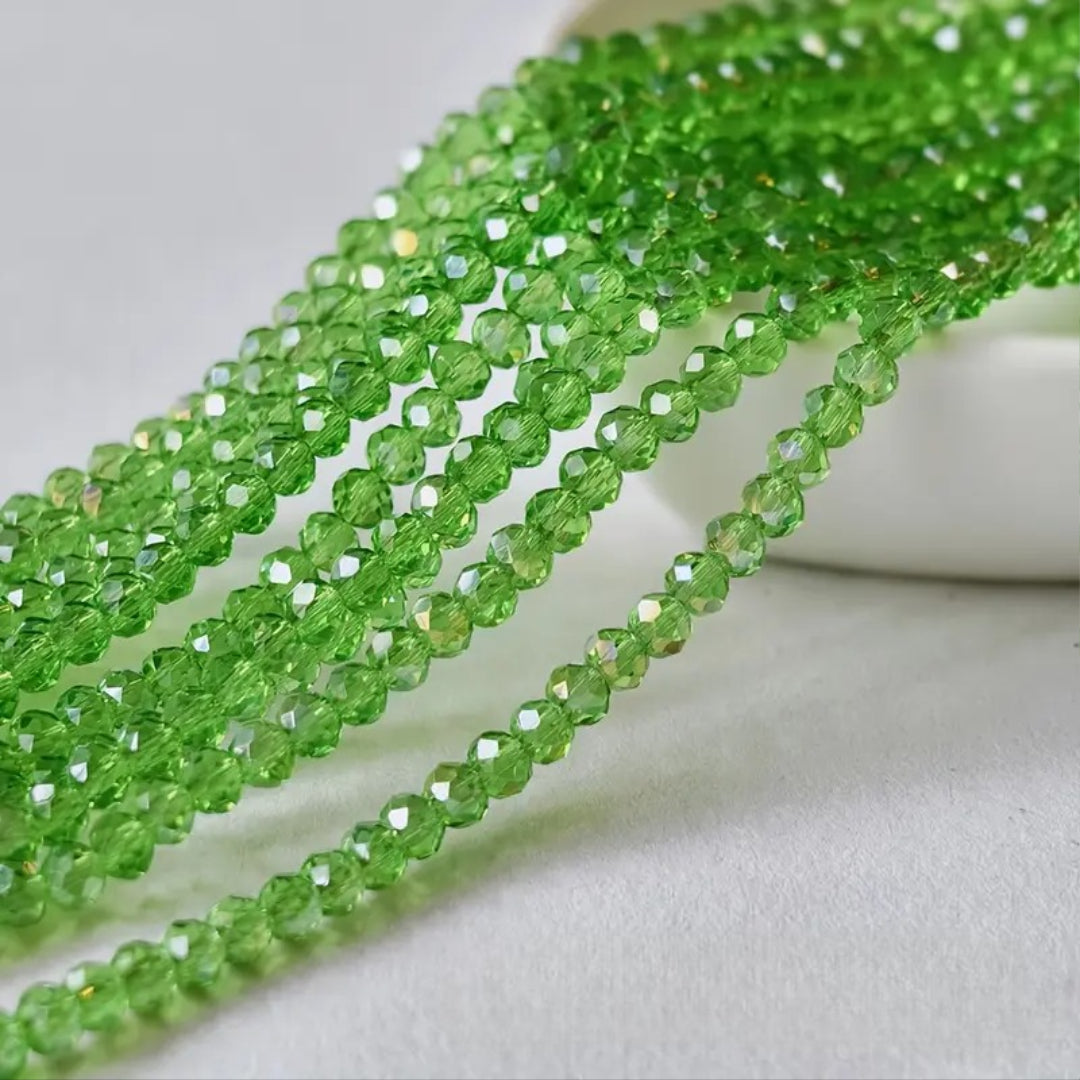 High-Quality Glass Crystal AB Flat Shaped Loose Beads for DIY Handmade Accessories