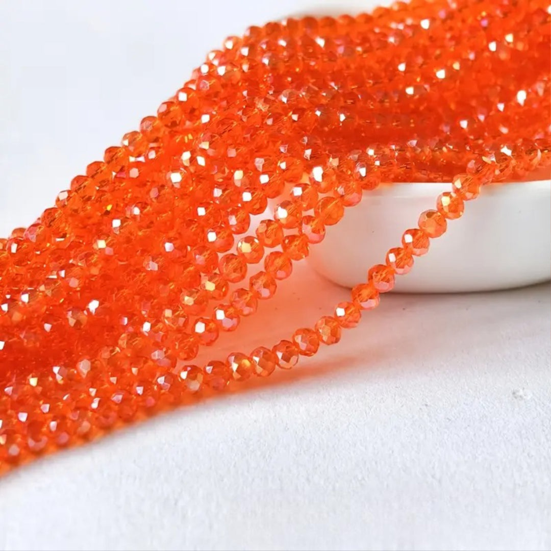 High-Quality Glass Crystal AB Flat Shaped Loose Beads for DIY Handmade Accessories