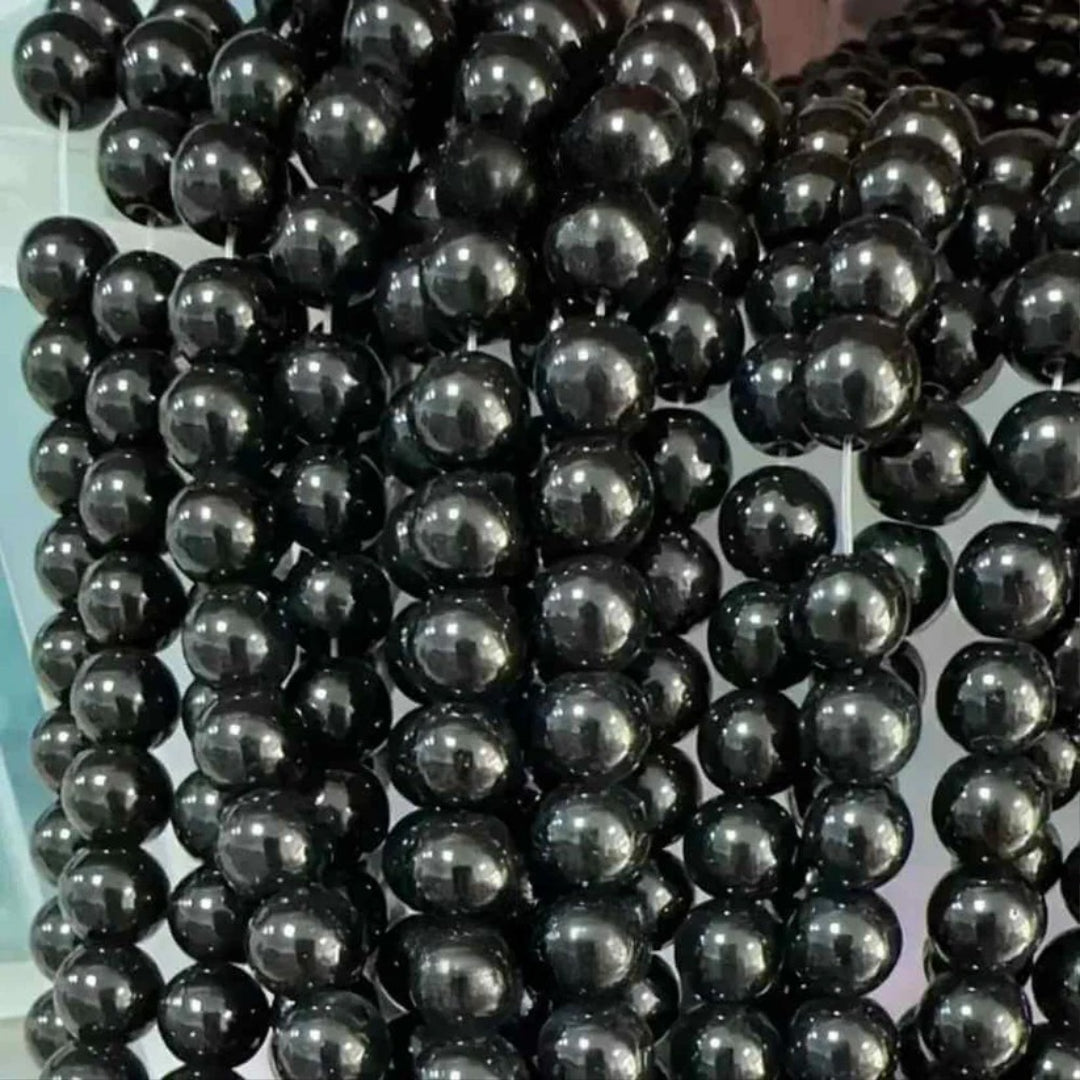 GLASS IMITATION JADE BEADS – 100PCS STRAND FOR DIY JEWELRY MAKING