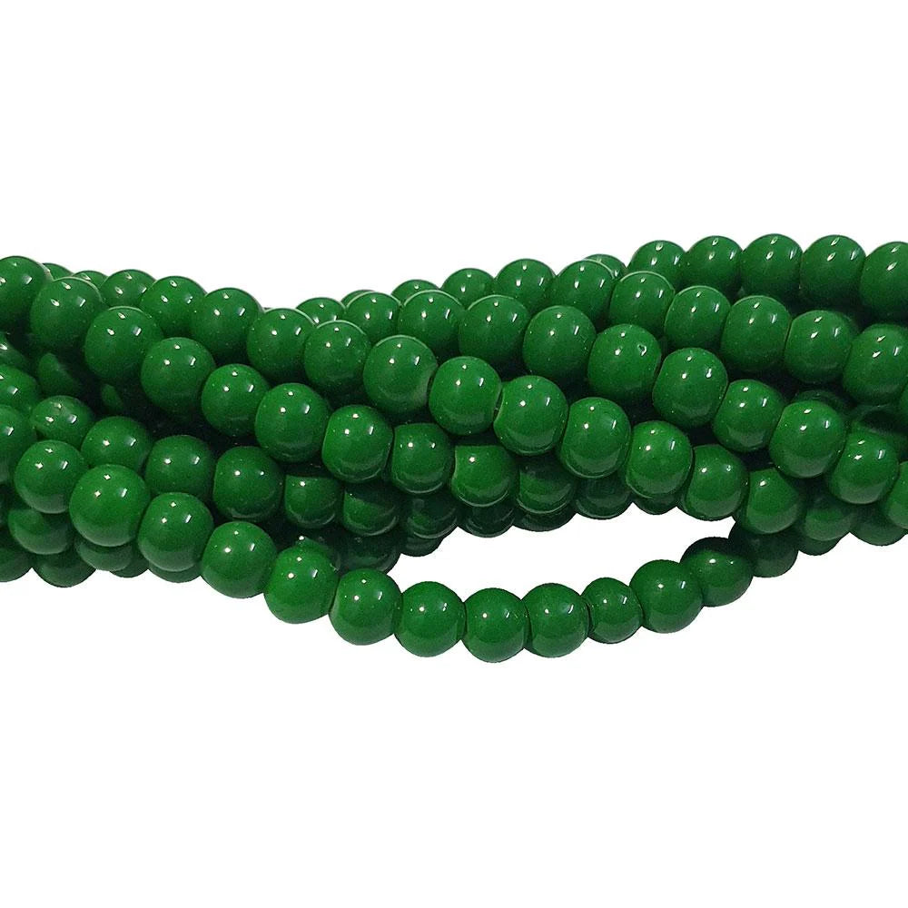GLASS IMITATION JADE BEADS – 100PCS STRAND FOR DIY JEWELRY MAKING