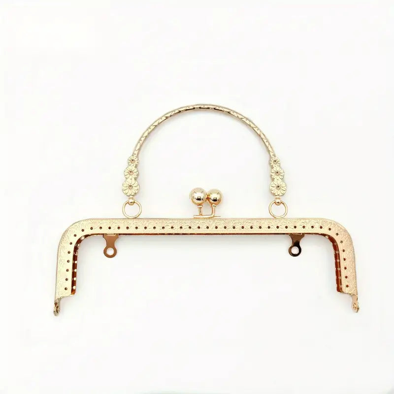 Metal Wallet Frame with Kiss Lock & Handle