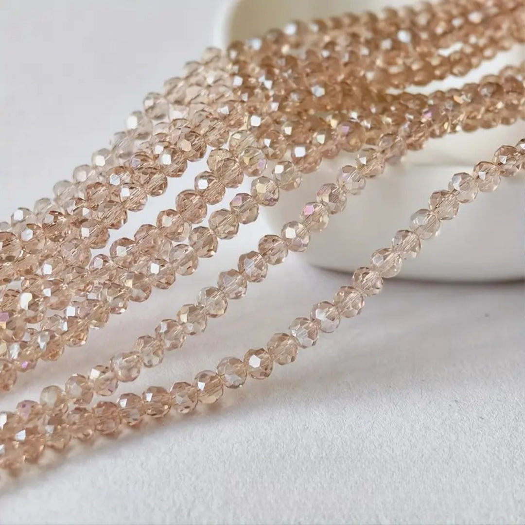 High-Quality Glass Crystal AB Flat Shaped Loose Beads for DIY Handmade Accessories