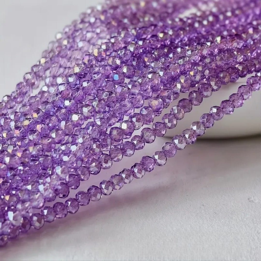 High-Quality Glass Crystal AB Flat Shaped Loose Beads for DIY Handmade Accessories