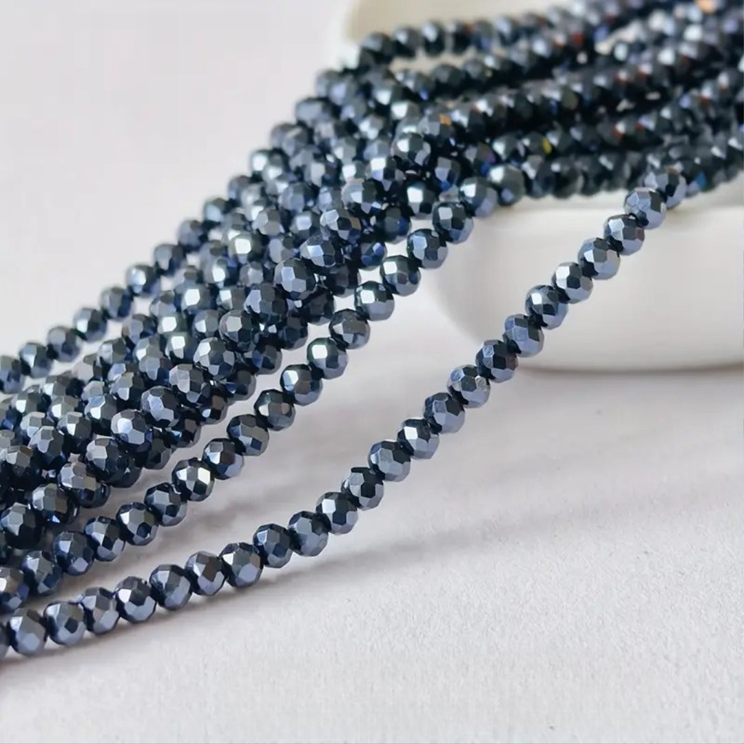 High-Quality Glass Crystal AB Flat Shaped Loose Beads for DIY Handmade Accessories